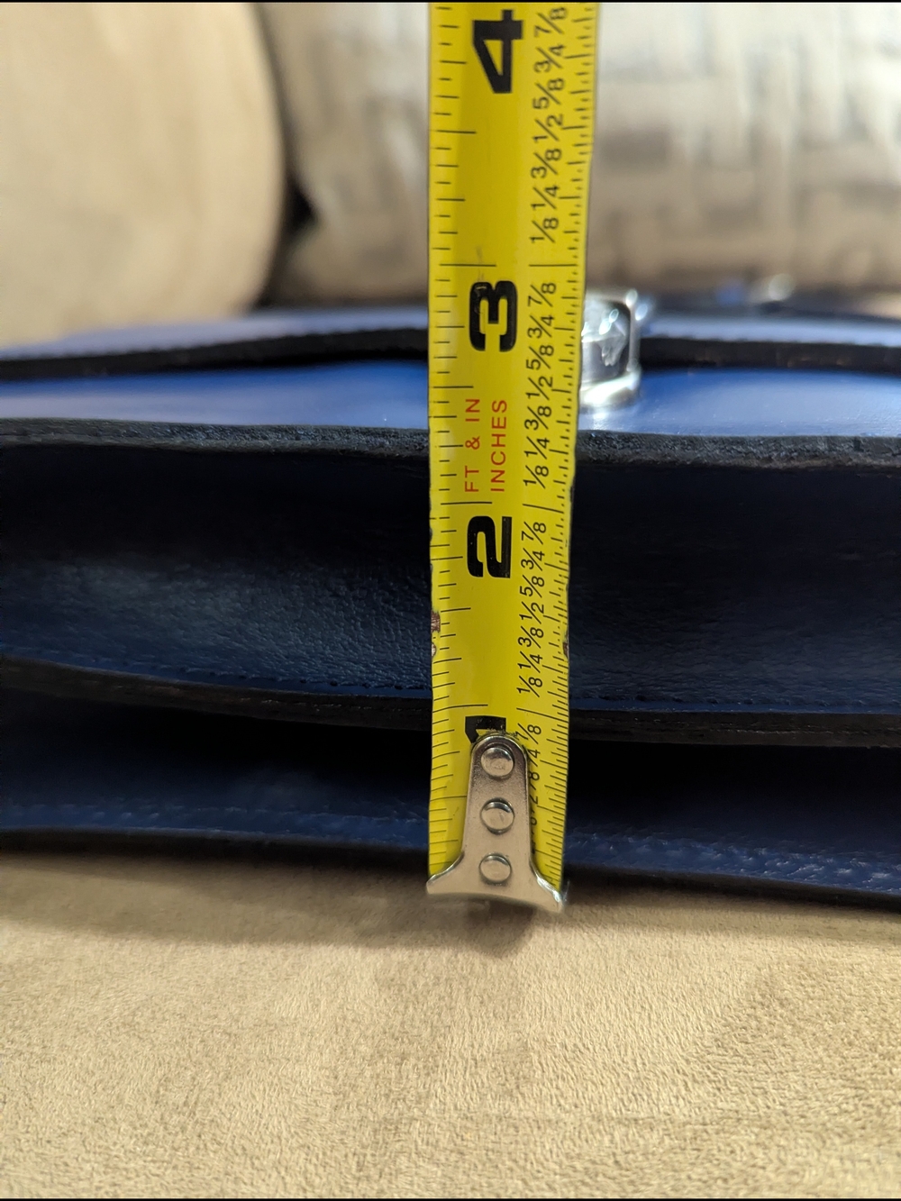 Patricia Nash Lanza Navy Leather Crossbody Bag - Picture 4 of 13
